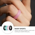 thumbnail image 5 of HOOWIFFY Sports Silicone Rings Comfortable Smooth Glitter Design Assorted 4Pcs, 5 of 6