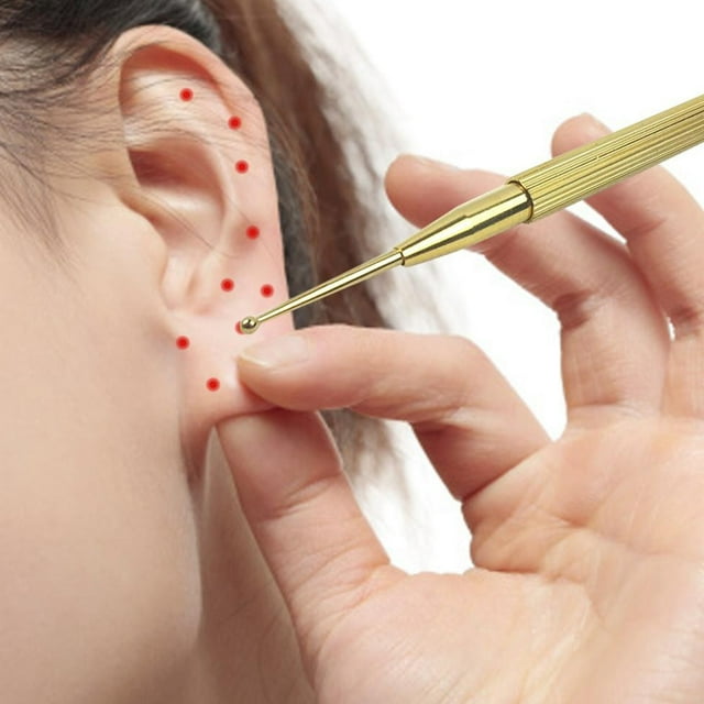 Ear And Body Point Probe Brass Ear Acupuncture Point Probe Stimulator Acupuncture Pen Massage Tool For Hospital Home