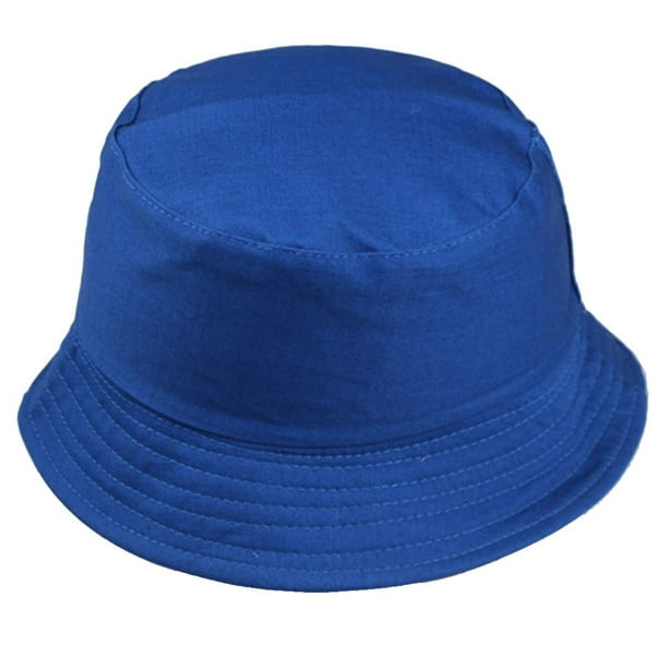 Cotton Men Women Summer Fishing women bucket Hat Solid Color Fisherman  Beach Festival Sun Cap Bucket Cap 