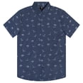 thumbnail image 3 of Visive Men’s Casual Dinosaur Print Button Down Shirt, Funny Novelty Top, Holiday Gift for Him, 3 of 3