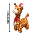 thumbnail image 2 of Christmas Plush Giraffe Toy with Holiday Hat and Scarf Soft Stuffed Animal for Kids Decorative Collectible Doll Gift 45CM, 2 of 4