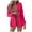 Hot Pink, variant on Summer Blazers for Women Lightweight Solid Color Slim Long Sleeve Double Breasted Suit Small Jacket My Items out for Delivery