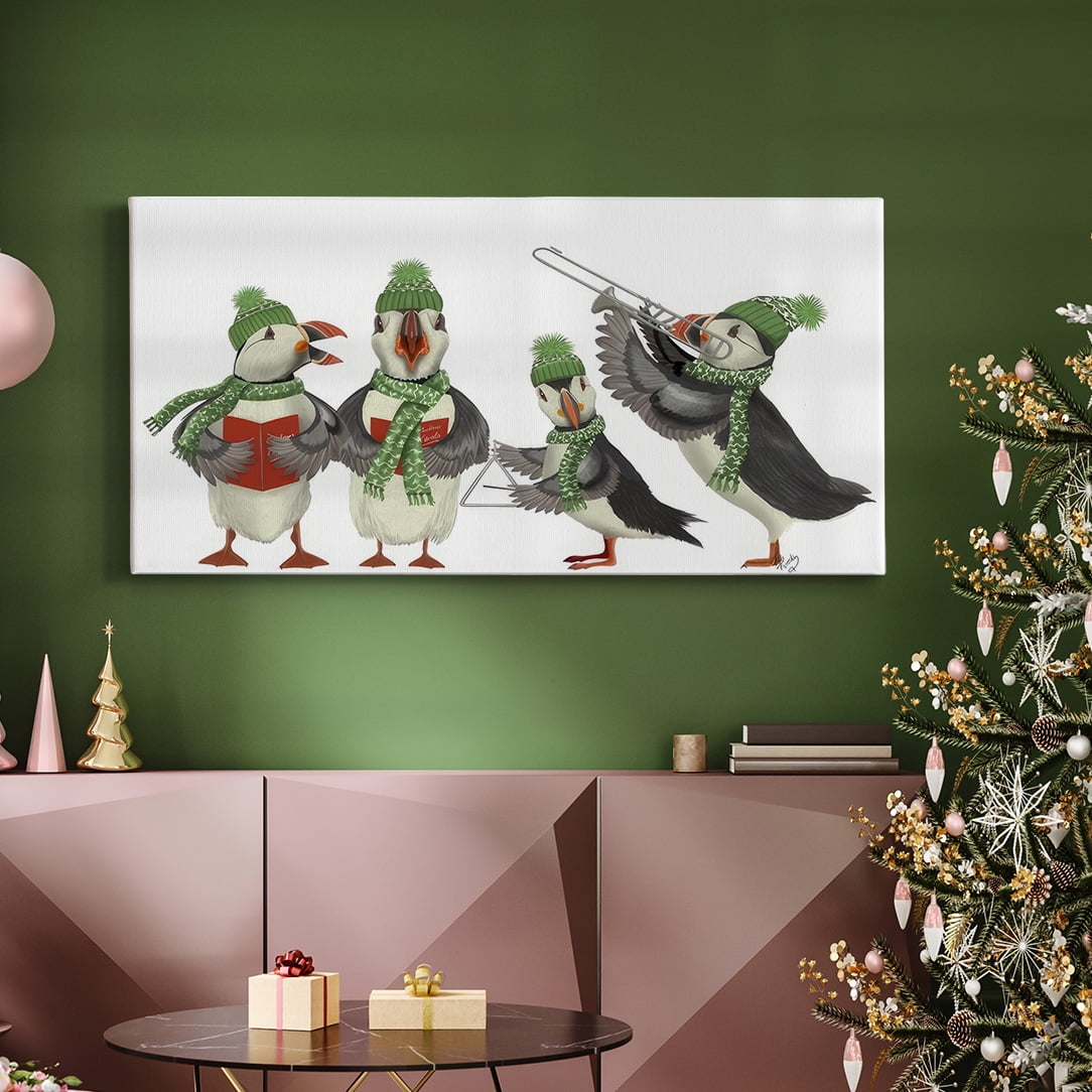 Puffin Quartet- Gallery Wrapped Canvas