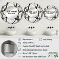 thumbnail image 4 of Designart "Minimalism in Black and White IX" Abstract Shapes Round Mirror Wall Décor Modern - Large Black Round Mirror - Round Mirror 23" x 23" Inch, 4 of 5