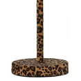 thumbnail image 4 of Benjara Fabric Wrapped Table Lamp with Dotted Animal Print, Brown and Black, 4 of 5