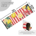 thumbnail image 5 of Yayeee Runner Rug for Bedroom 2'x6' Machine Washable Hallway Non Slip Mat, Red Striped Lemon, 5 of 8