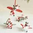 thumbnail image 5 of Zatoumnr Iron Christmas Pendant, Santa Claus and Airplane Themed Tree Hanging Ornaments, Small Decorative Accents Party Holiday Supplies, 5 of 8