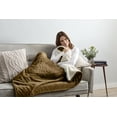 thumbnail image 3 of Sunbeam Royal Mink Sherpa Honey Heated Throw Blanket Adjustable Heat Settings, 3 of 4