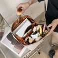 thumbnail image 3 of Bolso cosmético de PU Almacenamiento de pinceles de maquillaje de diamantes de imitación de gran capacidad para regalos de vacaciones Likrtyny  Cuidado Belleza, 3 of 9
