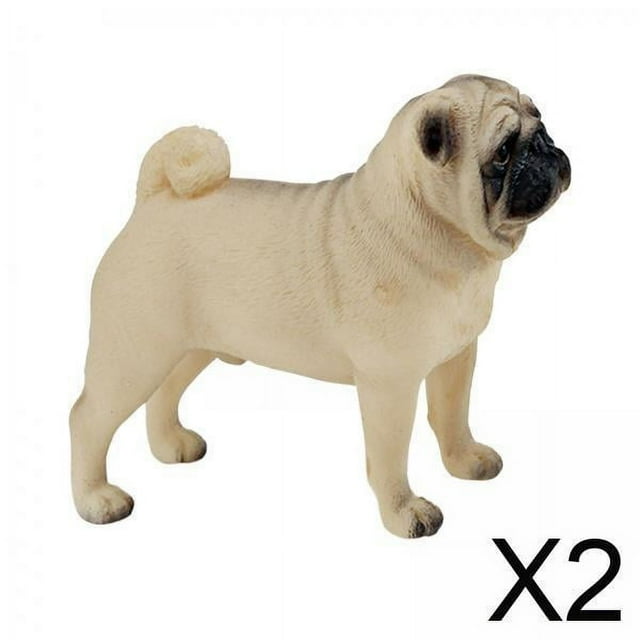 Figura de animales,Figura de animales de juguete modelo animal juego de animales salvajes,Juguetes educativos,accesorios para niños,juguetes,modelos animales,Figura de perro pug