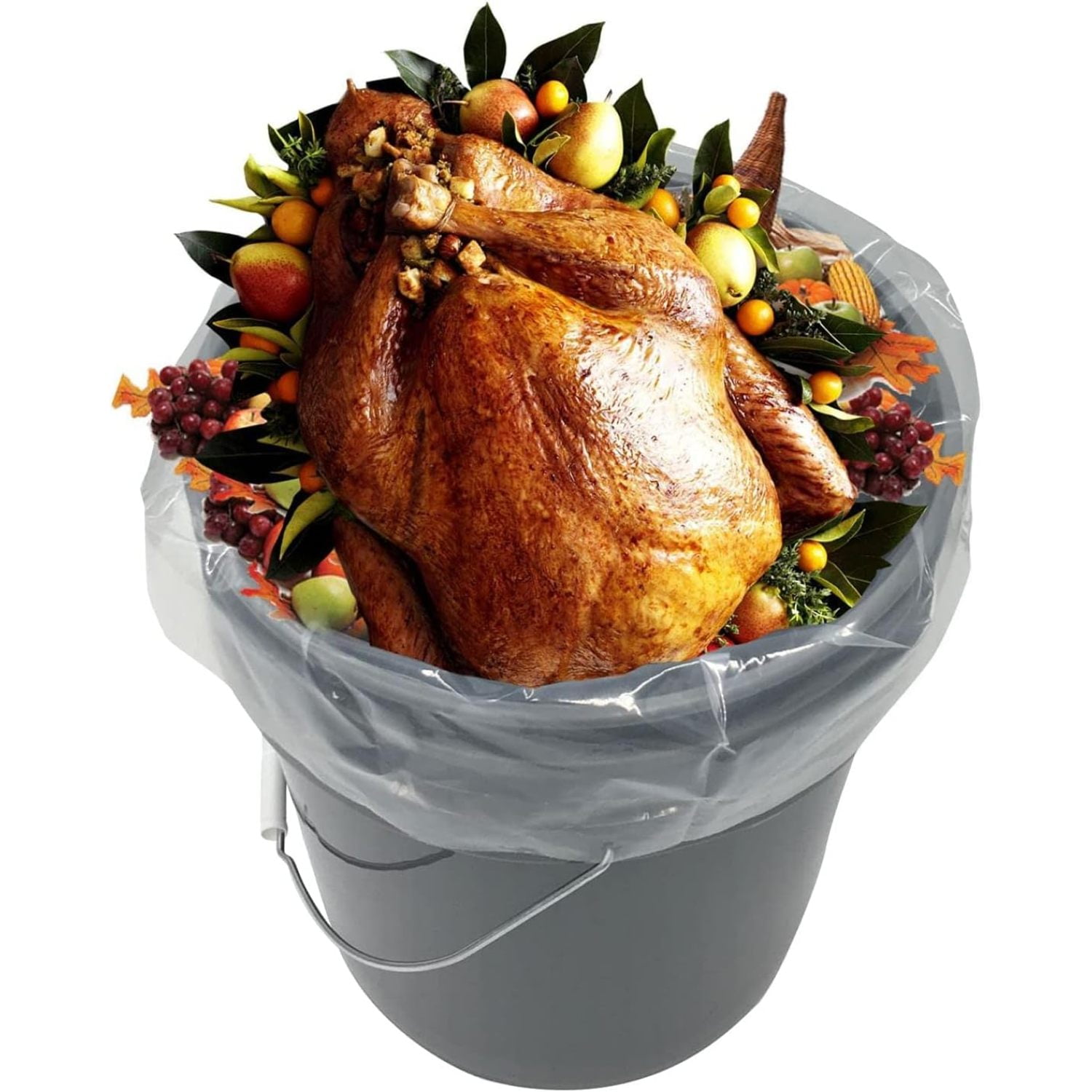 Stark 5 Gallon Bucket Liner for Marinading and Brining - Disposable Clear  for sale online
