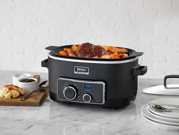 Ninja Multicooker (3 in 1) System - Slow Cooker, Stove Top, and Oven  (MC750) 