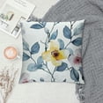 thumbnail image 2 of Creowell Watercolor Blue Yellow Flowers Pillowcases Seamless Pattern Pillow Case Decorative Throw Pillow Cover for Home Sofa Office  White, 2 of 5