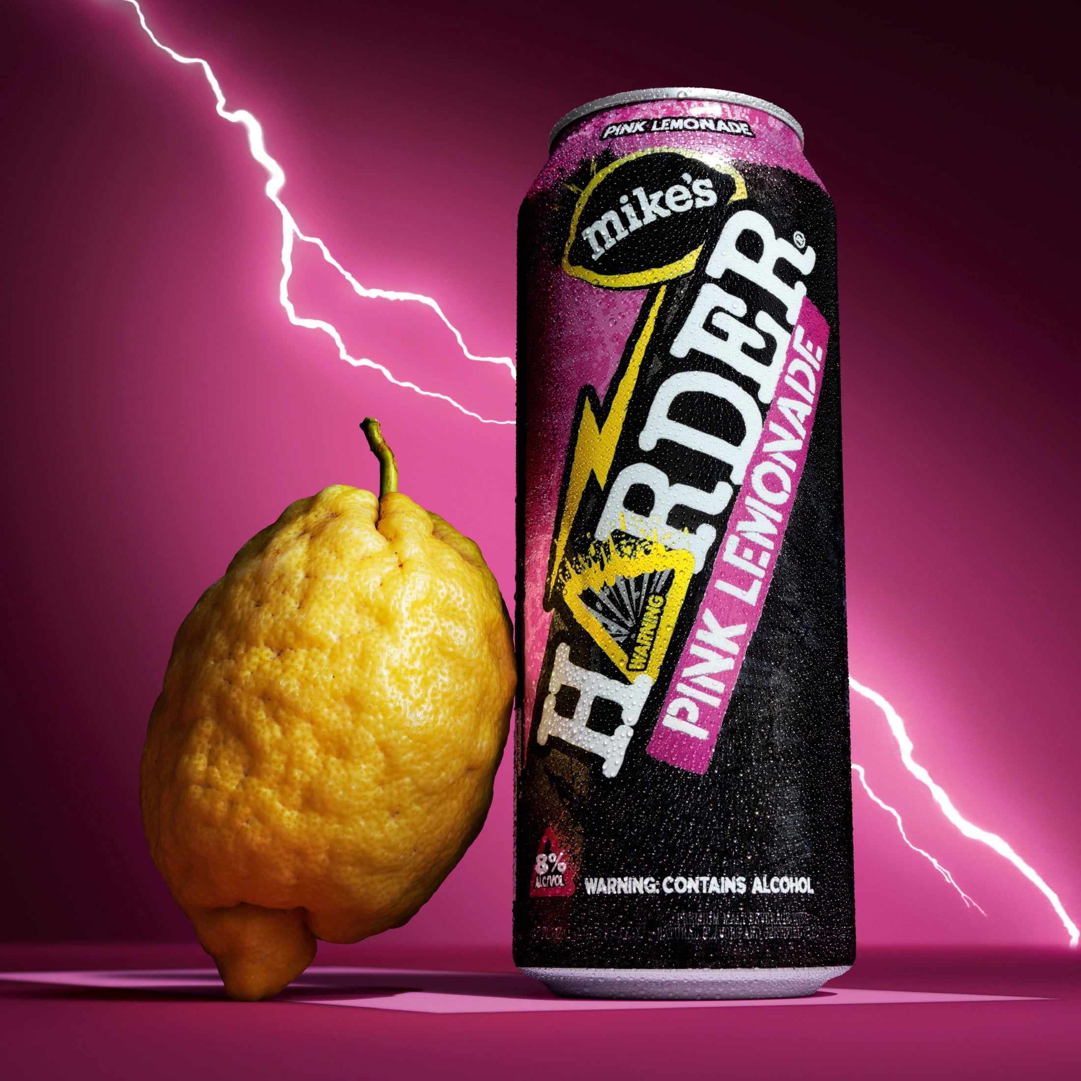 (2 pack) Mike's Harder Pink Lemonade, 23.5 fl oz Can, 8% ABV