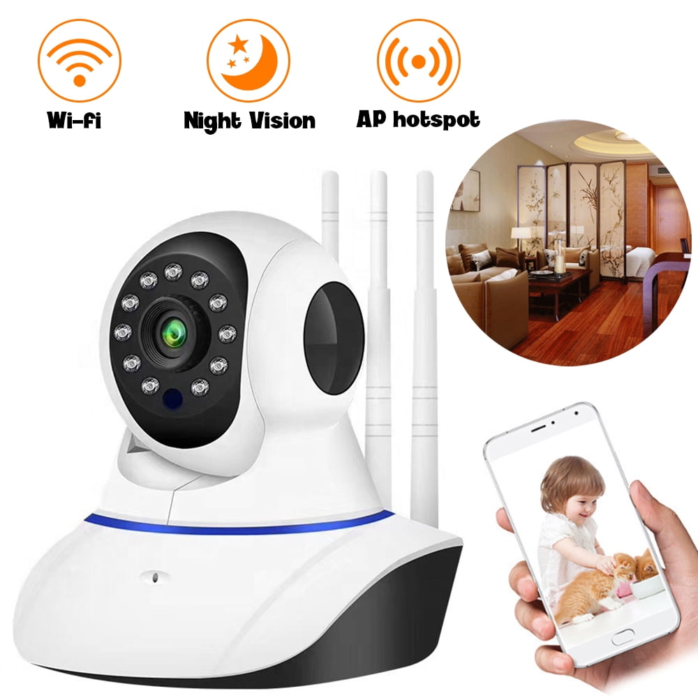 LNKOO Wireless Security Camera, IP Smart Camera 1080P HD, WiFi Home Indoor Camera for Baby/Pet/Nanny, Motion Detection, 2 Way Audio Night Vision for Home,Business, Baby Monitor