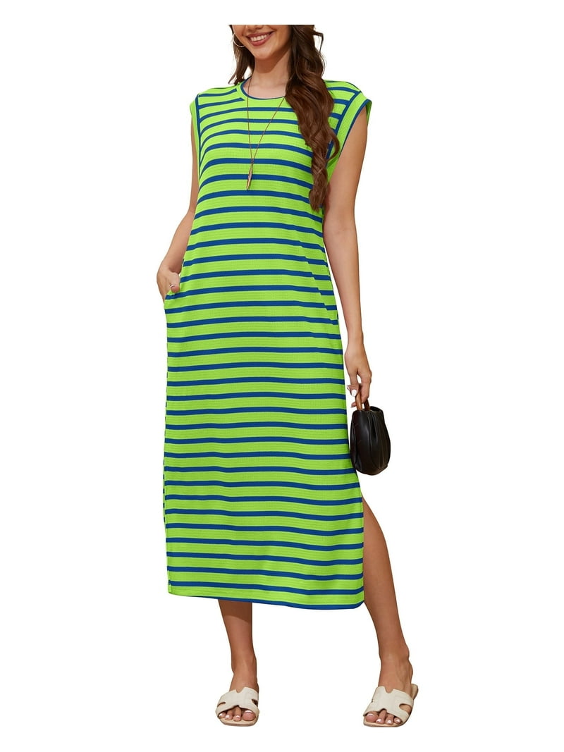 green waffle dress Waffle Midi Shirt Dress Mint – Unseen Clothing + Things main image 1