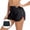 Black+Fireworks, variant on Women's Black High Waisted Swim Shorts Swim Board Shorts for Women Size Small