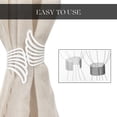 thumbnail image 5 of Evideco French Home Goods Angel Wings White Curtain Tiebacks, 5 of 7