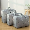 thumbnail image 2 of 3PCS Oxford Large Clothing Organizer Storage Bags Foldable Comforter Blankets Clothes Storage Bags, 2 of 6