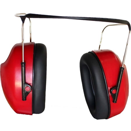 KNIGHT GUARD Loud Noise Protection Ear Muff | 4" (10.2 cm) x 3" (7.6 cm) Foam-Lined Muffs | Adjustable Metal Headband | Ideal for Shooting Ranges, Races & Shows
