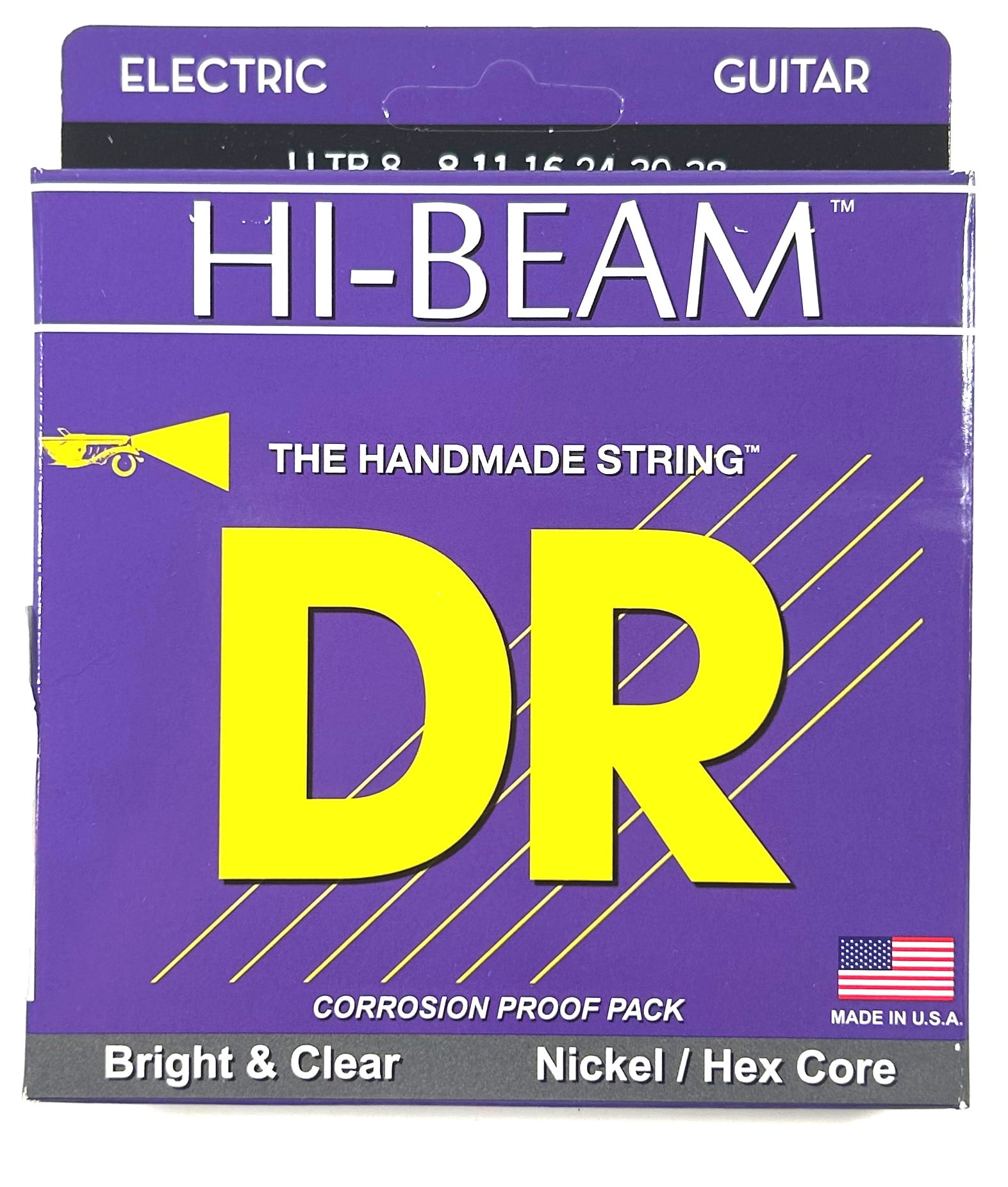 DR Guitar Strings Electric 5 Sets Hi-Beam 08-38 Extra Light Handmade USA