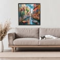thumbnail image 2 of Stupell Industries Venetian Summer Canal Black Framed Giclee Art design by LSR Creative Studio, 24 x 24, 2 of 8