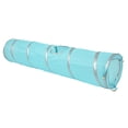 thumbnail image 4 of BIMZUC 47.2 Inches / 120 cm Foldable Cat Tunnel Tube Play Toy with Ball and Hole for Kittens, Tear-Resistant Polyester, Blue, 4 of 10