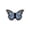 Light Blue, variant on 27.6*39.4 Inch Butterfly-Shaped Artificial Area Rug, Soft Skin-Friendly Non-Slip Floor Mat, Decorative Bedside Carpet For Bedroom, Living Room, Home Decor, Ideal For