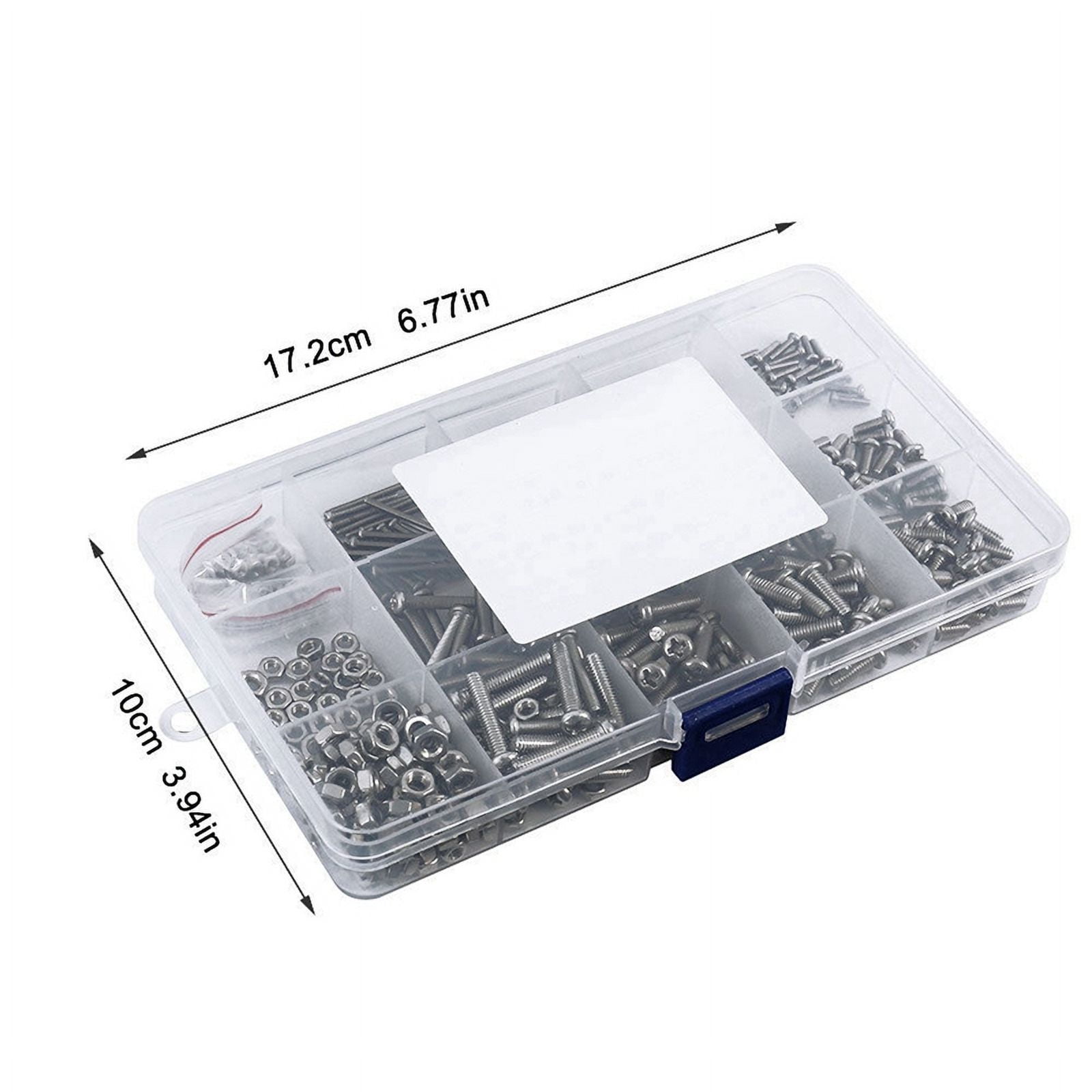 960Pcs/Set M2 M2.5 M3 Din7985 Gb818 Steel Recessed Pan Screws Screws Assortment Kit Hw028