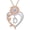 D, variant on Heart Initial Necklace for Women 14K Rose Gold Plated Sunflower Heart Pendant Necklace Birthday Graduation Jewelry Gifts for Her Mom Wife Girlfriend