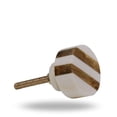 thumbnail image 6 of Set of Six Striped Round Bone Cabinet Knobs by Trinca-Ferro, 6 of 7