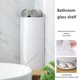 thumbnail image 3 of Billuyoard Estante de esquina soporte cosmético soporte de baño plástico giratorio sin perforaciones montaje de almacenamiento sin taladro Almacenamiento y organización del hogar Gris Una sola capa, 3 of 6