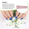 thumbnail image 3 of Vogacara Nail Art Delicado Extraíble Puntas Artificiales Extensión Uñas Moda Envolturas Herramientas de Manicura Decoración para Niñas Arte de uñas Tipo 37 Vogacara CE012300-37B, 3 of 6