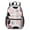 Geometric Flower and-1, variant on Geometric Flower and Dahlia White 17" School Backpacks for Teens,Waterproof Oxford Fabric,S-Shape Padded Straps for School,Travel,Hiking,Camping