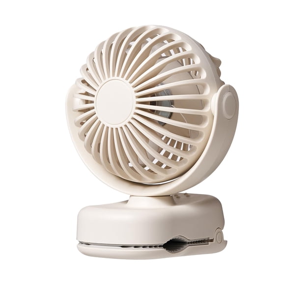 ORMOS Mini Bubble Clip Fan, 360° Rotatable, 3 Speeds, 8H Battery, Portable Desk Fan, Green/White, Battery Powered, Compact for Office, Home, Travel, Outdoor, Clip-On