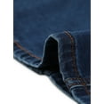 thumbnail image 5 of MODA NOVA Denim Skirt for Juniors Button Decor Side Slit Slash Pocket Midi Skirt, 5 of 5