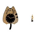 thumbnail image 1 of Reloj de pared,Reloj de pared decorativo con forma de gato para sala de estar silenciosa,Reloj de pared de madera,decoración moderna,Estatua de arte abstracto,Estatua de arte abstracto, 1 of 8