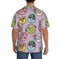 thumbnail image 3 of Kdxio Men's Hawaiian Shirt for Men Short Sleeve Shirt Cute Donuts Summer Casual Holiday Beach Button Down T-Shirts, 3 of 7