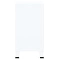 thumbnail image 6 of vidaXL Storage Chest, Metal Storage Cabinet with 4 Doors, Metal Handle, 29.5''x15.8''x31.5'', White, 6 of 10