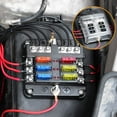 thumbnail image 2 of Caja de fusibles de 6 vías de grado marino, fácil instalación para vehículos recreativos, barcos y automóviles, 2 of 8