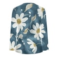 thumbnail image 4 of QATAINLAV Long Sleeve Tops for Women Fashion Boho Floral Print Tunic Shirts Loose Casual Button V Neck Tshirt, Multicolor, XXL, 4 of 6