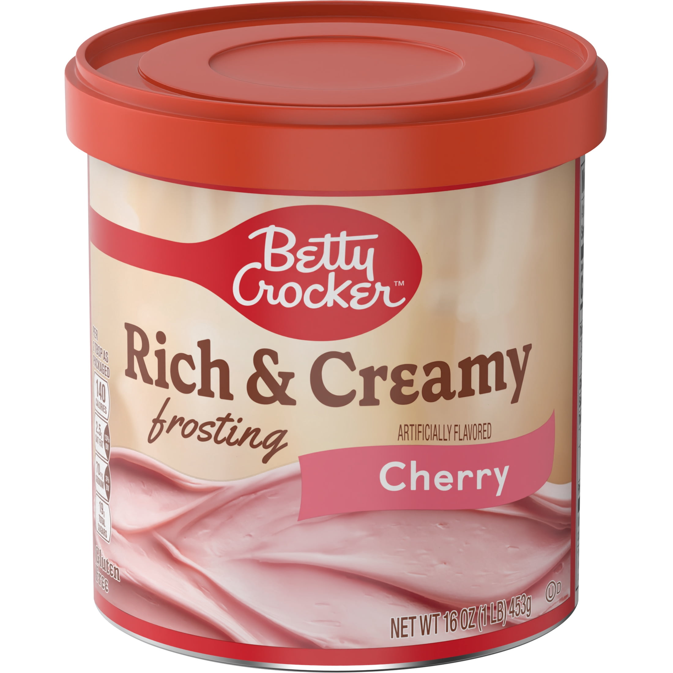 Betty Crocker Rich and Creamy Cherry Frosting, Gluten Free, 16 oz