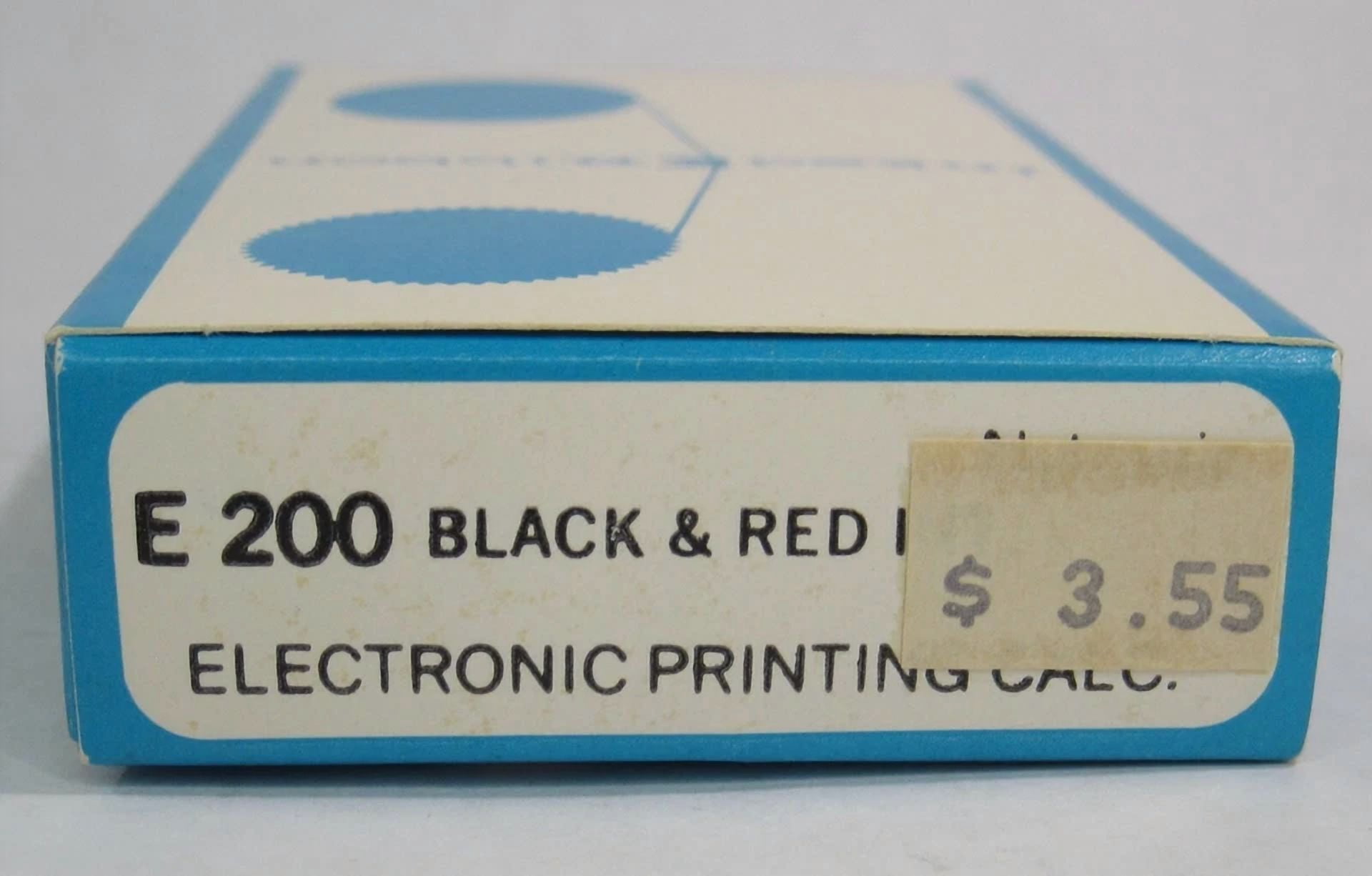 RHEA- General Ribbon Vintage E 200 Black & Red Nytronic Nylon Inked Ribbon S Wind New