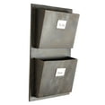 thumbnail image 2 of Linon Dorlan 2-Slot Metal Mailbox, Vertical, Gray Finish, 2 of 11