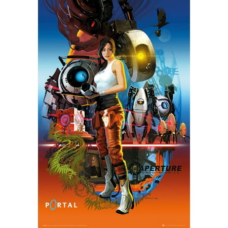 Poster Set Science Lab - Portal Aperture Labs - Gaming Poster / Print (Aperture Laboratories) (Size: 24