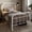 White, variant on Allewie Queen Size Metal Platform Bed Frame with Victorian Style Wrought Iron-Art Headboard/Footboard, Black