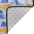 thumbnail image 6 of XMXT Indoor Area Rug Mat, Blue Cute Dinosaur Non-Slip Polyester Bedroom Rugs for Living Room Home Decor, 36 x 24 inches, 6 of 9