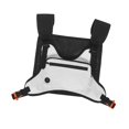 thumbnail image 2 of Bolsa De Pecho Para Exteriores Para Hombres, Bolsa De Pecho Resistente Con Orificio Para Auriculares, Paquete De Herramientas Multifunción Para Deport Blanco Soledad Paquete de cofre para correr al aire libre, 2 of 7