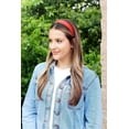 thumbnail image 4 of Motique Accessories Dark Orange 1 inch Satin Hard Headband, 4 of 7