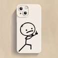 thumbnail image 1 of Funda de teléfono de dibujos animados Matchman para IPhone 11, 12, 13, 14 Pro Max, Mini, XR, XS, X, 7, 8 Plus, SE2020, funda de silicona TPU suave mate a prueba de golpes, 1 of 4